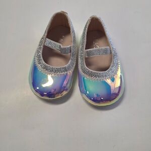 The Children's Place Iridescent Dress Shoes with Silver Trim